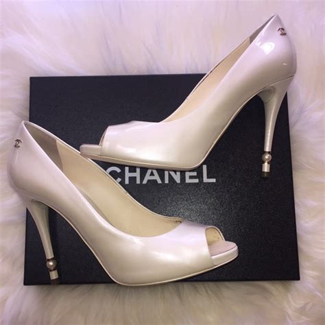 chanel chunky heels|Chanel women's high heel.